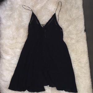 Free People Black Dress with Lace details